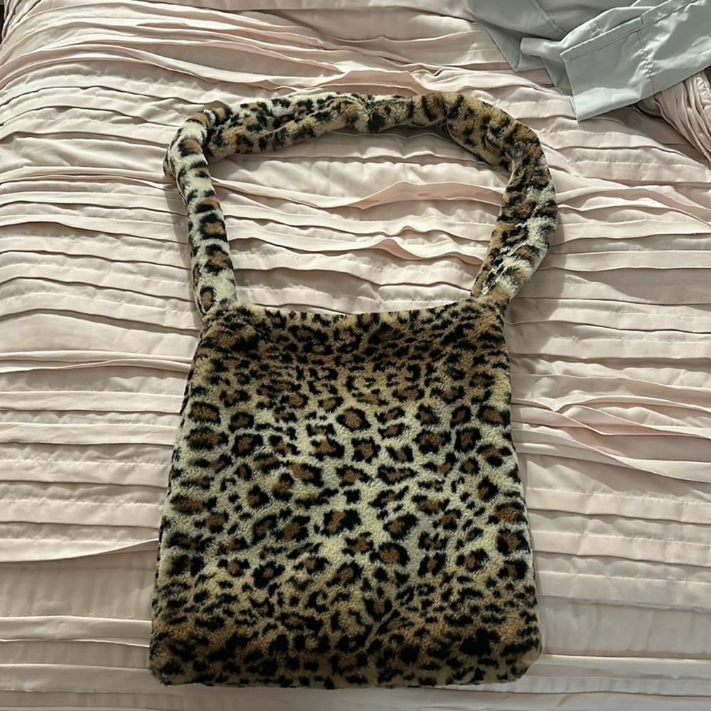 cheetah print tote bag